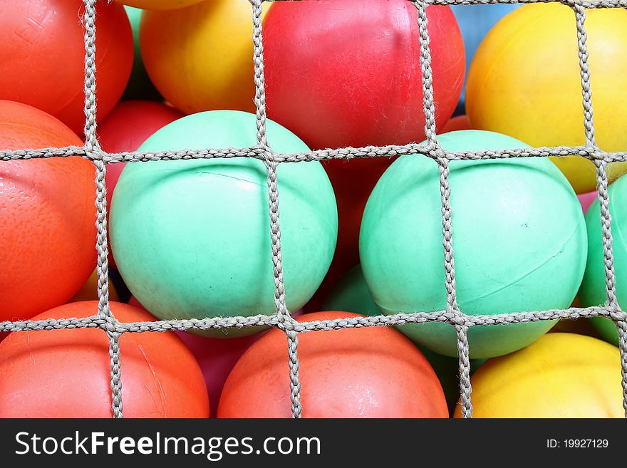 The Rope net with colorful ball