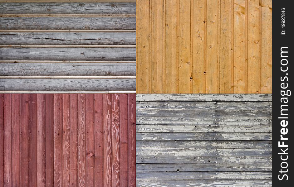 Set Of Different Wooden Textures