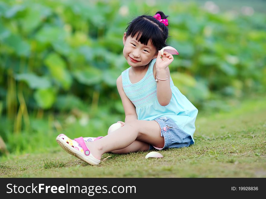 Chinese lovely pretty cute girl in the park. Chinese lovely pretty cute girl in the park