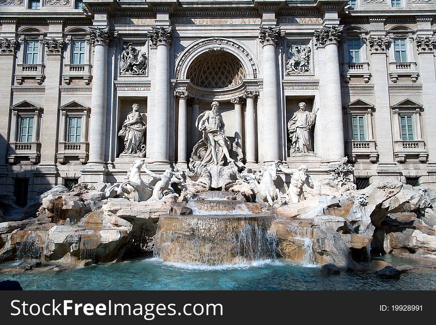 Trevi Fountain.