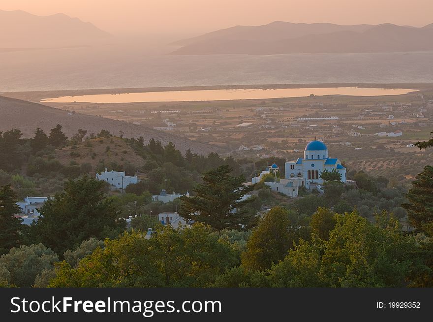 Traditional Greek Church Blue and white