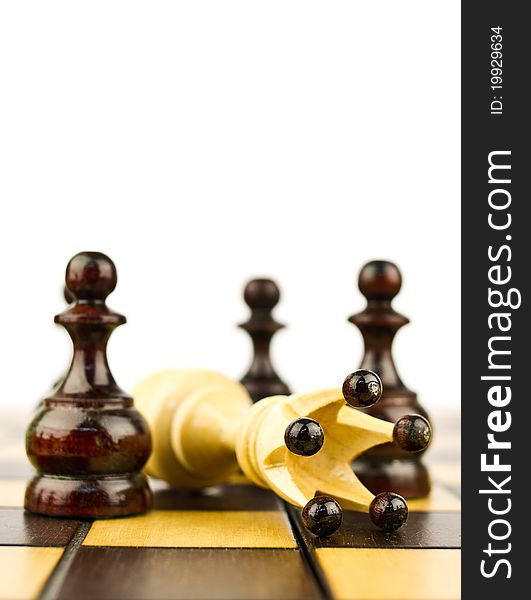 Chess piece isolated on white background