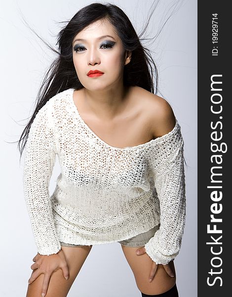 Asian Model Woman-Thai Ethnicity Beauty