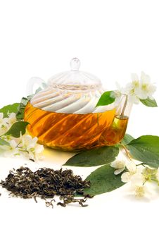 Green Tea With Jasmine Stock Photo Green Tea With Jasmine Stock Photo