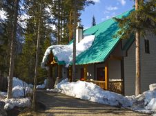 Cottage At Emerald Lake Stock Photo Cottage At Emerald Lake Stock Photo