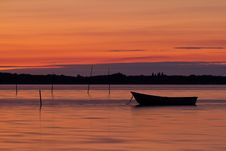 Sunset Boat Royalty Free Stock Photo Sunset Boat Royalty Free Stock Photo