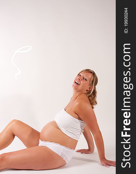 Pregnant Woman Smiling