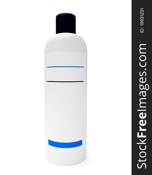 3d shampoo bottle