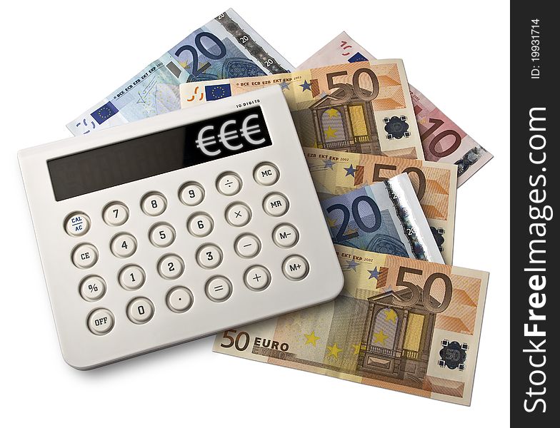 Calculator and euros