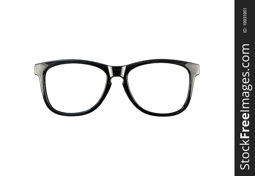 Reading glasses isolated against a white background
