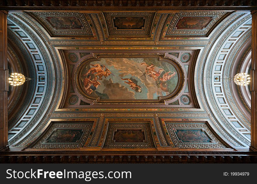 New york city library ceiling