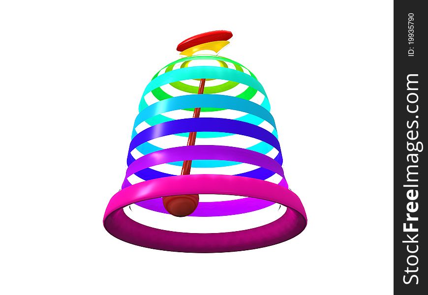 Multicolored Easter bells