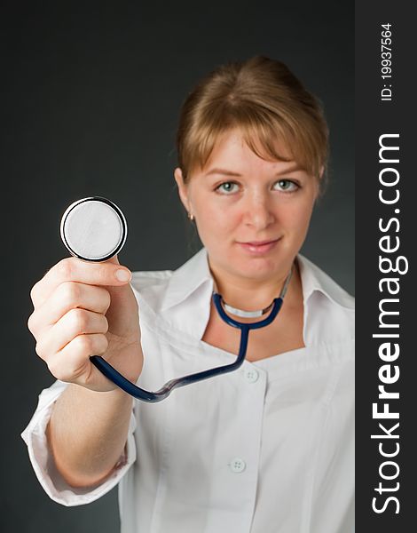 Smiling Doctor With Stethoscope