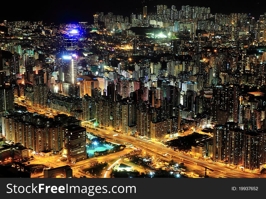 Somewhere in Kowloon, Hong Kong. I took this at sky100.