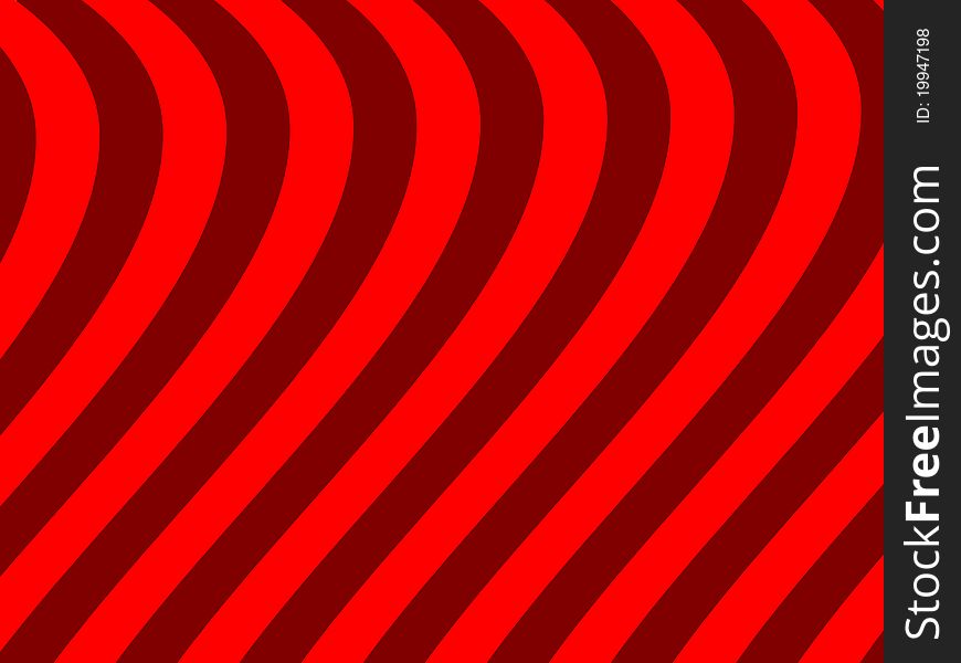 An abstract illustration of a red wave background