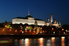 Russia, Moscow, Night View Stock Photo Russia, Moscow, Night View Stock Photo