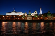 Russia, Moscow, Night View Stock Photo Russia, Moscow, Night View Stock Photo