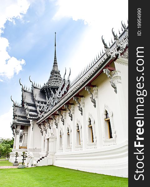 The Scene of Thailand about White Temple. The Scene of Thailand about White Temple