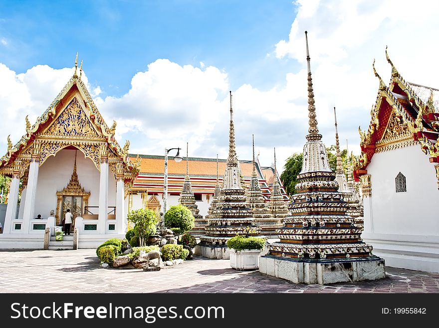 The Scene of Thailand about Wat Pho Temple