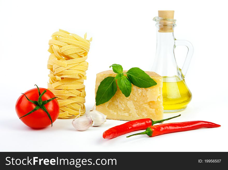 An image of bright food on white background