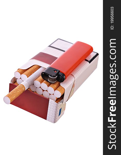 Open Pack Of Cigarettes