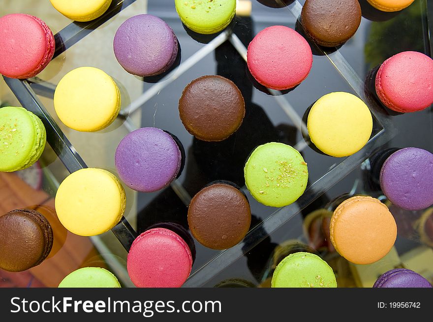 Delicious And Colorful Macarons