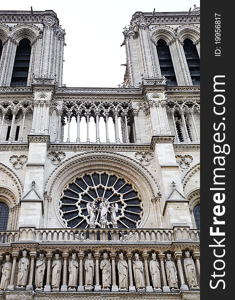 Detail of Notre Dame,Paris, France