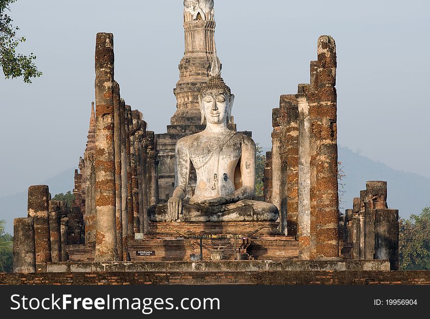 Ancient Temple At Sukhothai Historical Park