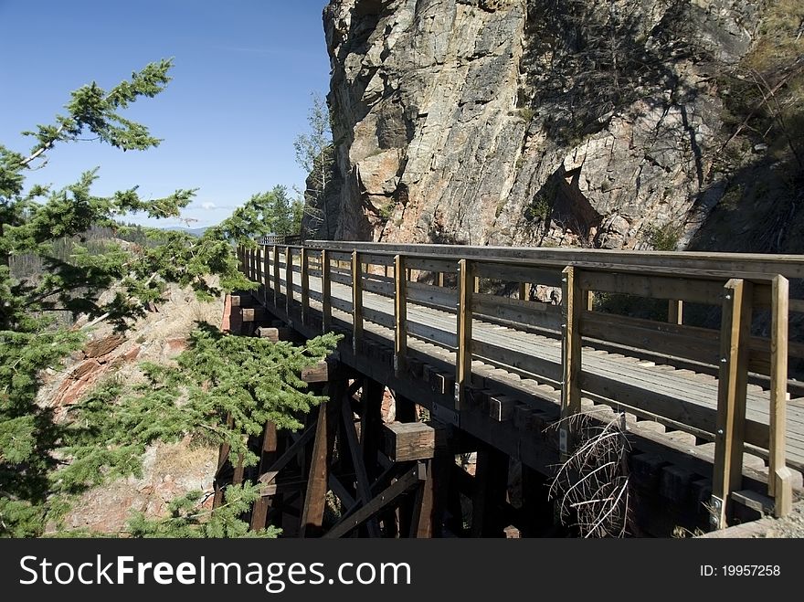 Renovated trestle in Myra Canyon, Okanagan