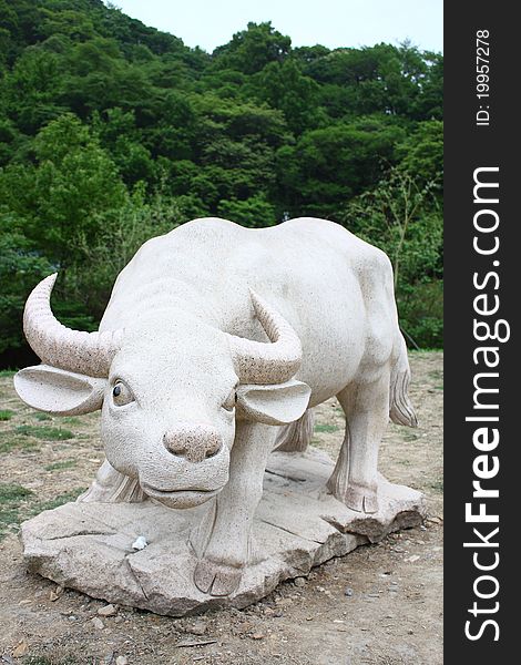 This is a model of the legendary white buffalo.