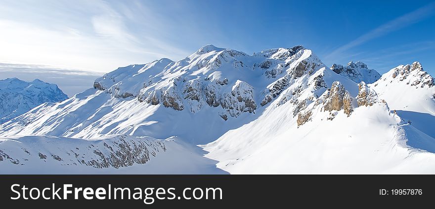 Winter in the swiss alps. Winter in the swiss alps