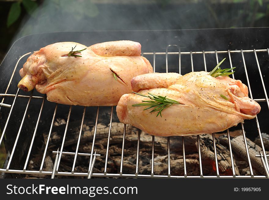 Chicken On Grill