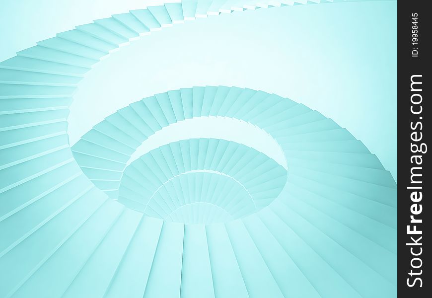 Abstract Spiral Staircase Background