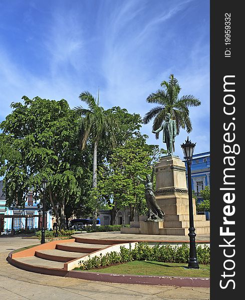 Statue of Jose Marti in Matanzas, Cuba