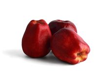 Three Red Apples. Stock Images