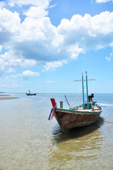 Fishing Boat, Hua-Hin Thailand Stock Photo