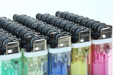 Disposable Gass Lighter Produce In Thailand Stock Photo Disposable Gass Lighter Produce In Thailand Stock Photo