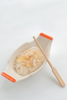 Sweet Palm And Coconut On Sticky Rice Royalty Free Stock Photos