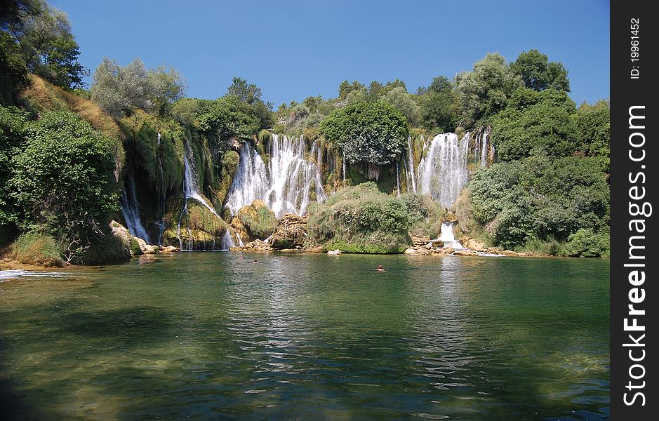 Kravice Waterfall on the Trebizat River, Bosnia and Herzegovina. Kravice Waterfall on the Trebizat River, Bosnia and Herzegovina