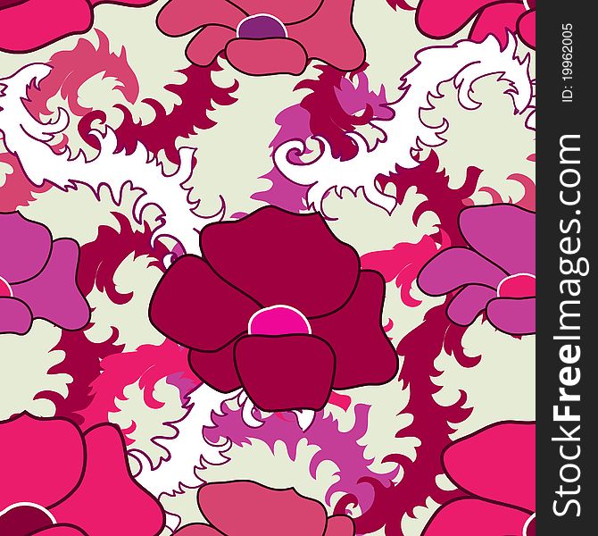 Seamless Floral Texture