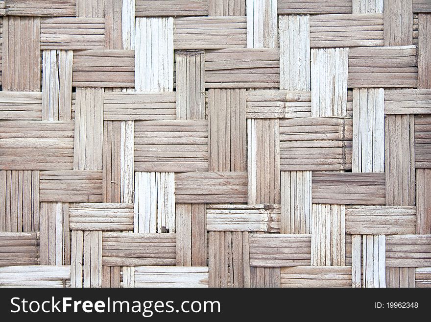 A strip of bamboo background from handmade