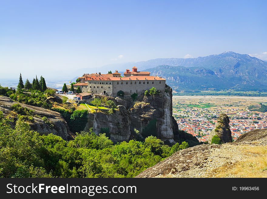 Meteora monastery in Greece - travel background