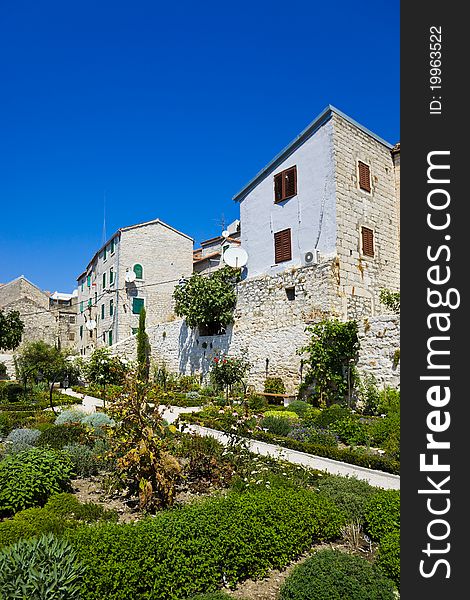 Park at Sibenik in Croatia