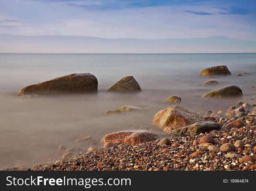 On shore of the Baltic Sea (Germany).