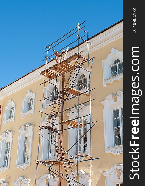 Resatoration works of Greate  Peterhof Palace,St.Petersburg, Russia