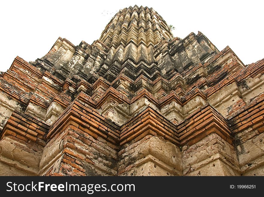 Chaiwatthanaram ancient Temple ruins in Ayutthaya in Thailand. Chaiwatthanaram ancient Temple ruins in Ayutthaya in Thailand.