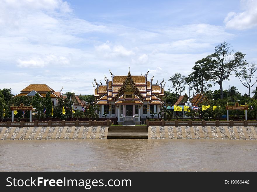 Thai Temples In Ayutthaya.