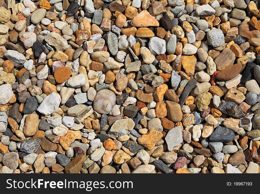 Natural multicolored stones for background