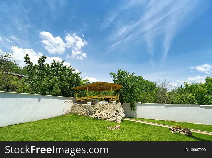 Arbor in the garden