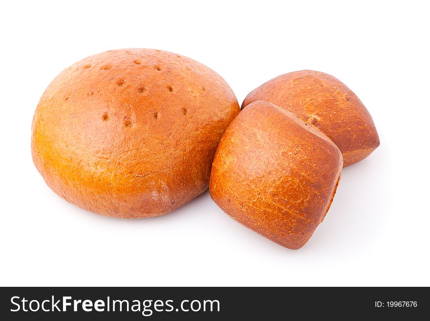 Bread, isolated on white background